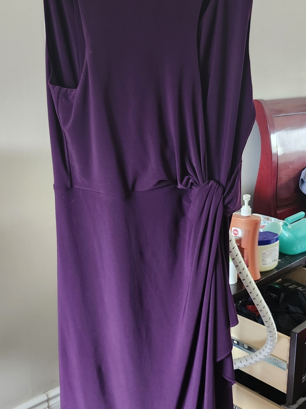 Catherines Plum Side-Knot Maxi Dress